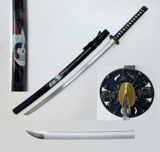 G-1110 Yoshito Clay Tempered Manganese Samurai Katana