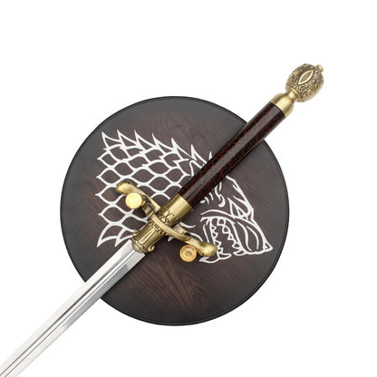 Game Of Thrones Needle Sword of Arya Stark with Wall Plaque