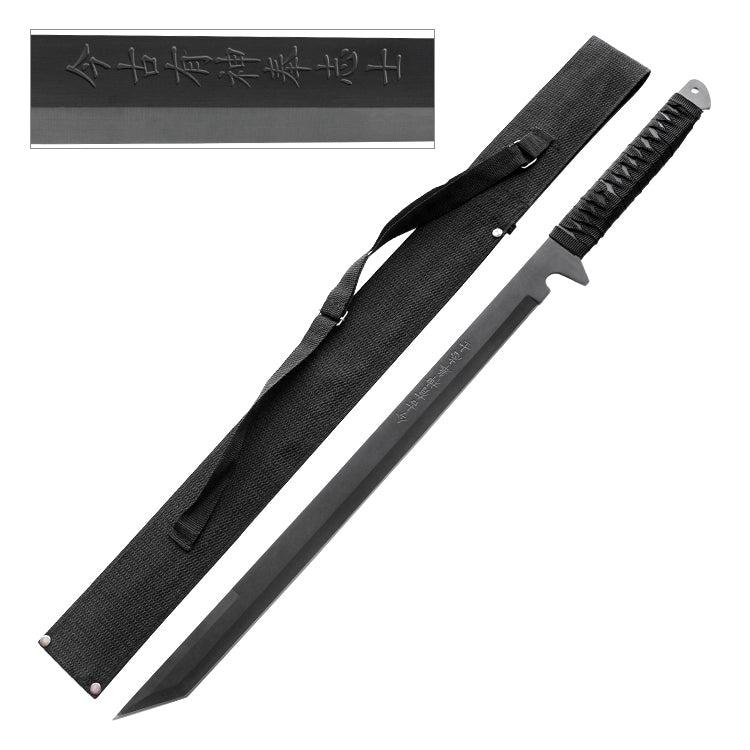 Black Full Tang Ninja Sword