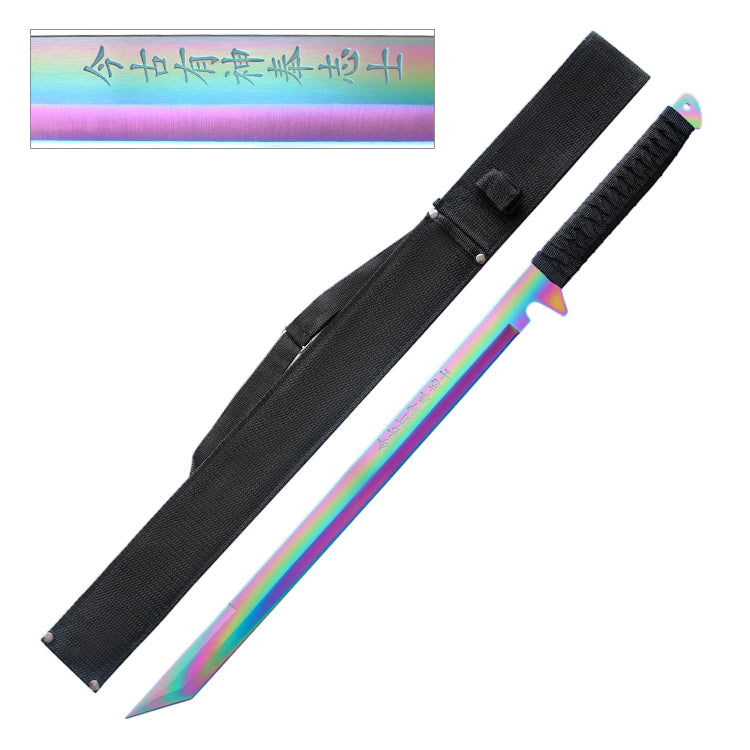 Iridescent Full Tang Ninja Sword