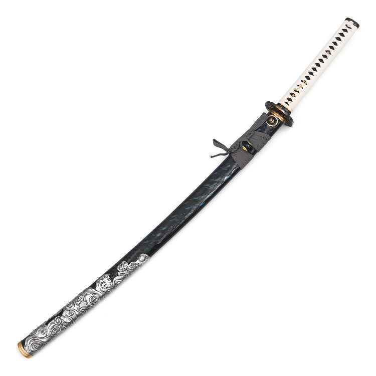 Clay Tempered T10 Steel Ghost of Tsushima Samurai Katana Sword