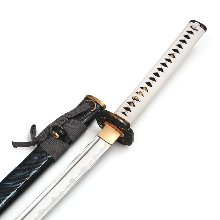 Clay Tempered T10 Steel Ghost of Tsushima Samurai Katana Sword