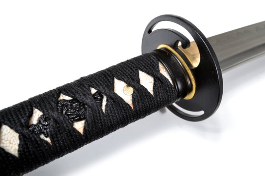 Yin Yang Clay Tempered Manganese Samurai Katana