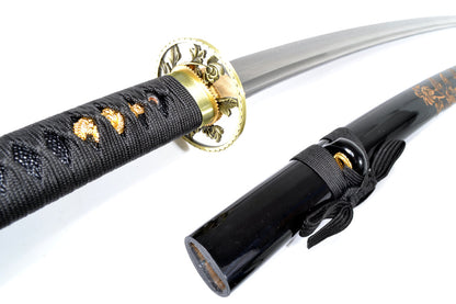 Hand Forged Folded Steel Bamboo Leaf Samurai Sword