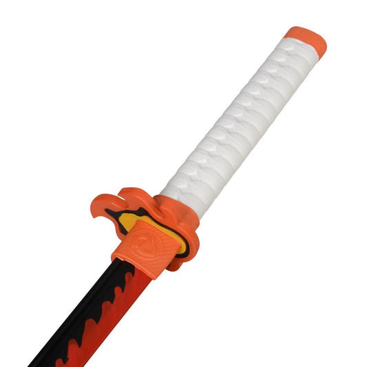 Rengoku Kyoujurou Demon Slayer LARP Sword with Interchangeable Guard