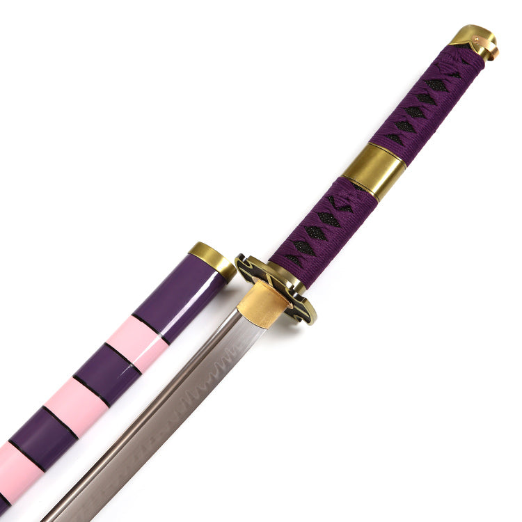 One Piece Katana of Luffy  Nidai Kitetsu Katana Sword T10 Clay Tempered Blade