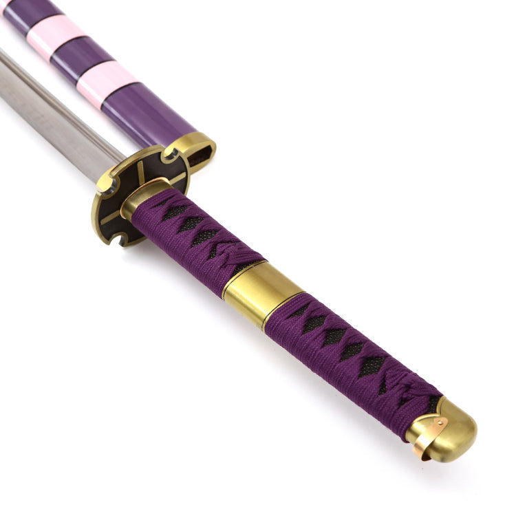 One Piece Katana of Luffy  Nidai Kitetsu Katana Sword T10 Clay Tempered Blade