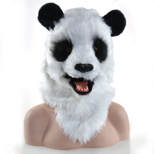 Moving Mouth Panda Furry Mask