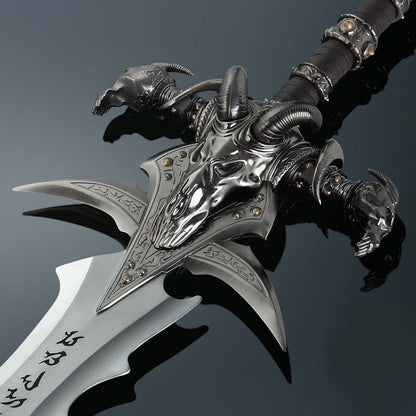 World Of Warcraft Lich King Frostmourne Sword Replica with Wall Plaque