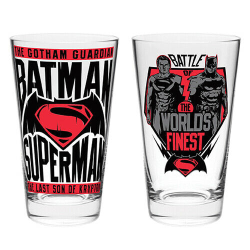 Batman vs Superman Set of 2 Collector's Glasses