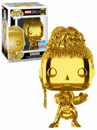 Funko Pop Vinyl  Marvel Studios SHURI Gold Chrome NYCC 2018 #393