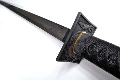 Hand Forged Folded Steel Black Assassin Ninja Sword